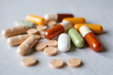 Assortment of vitamins and minerals
